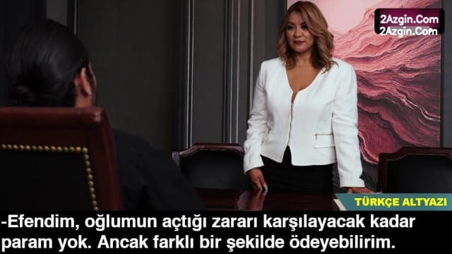Çaresiz anne oğlunun açtığı zararı kapatmak için şirket sahibine verdi