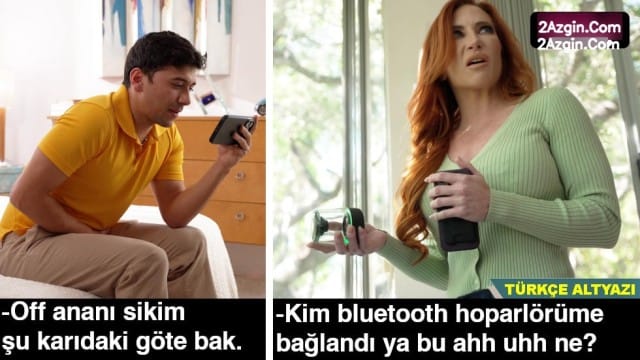 Kankamın evinde porno izlerken hoparlöre bağlanmışım anası duymuş odaya geldi