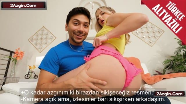 Yakın arkadaşıyla birlikte sıcak videolar çekerken kuduran kız dostunun sikini içine aldı